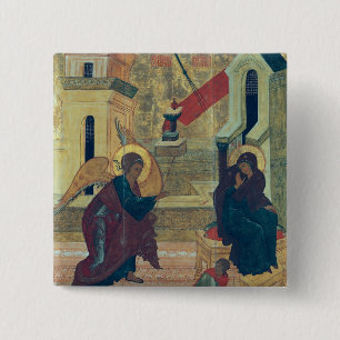 Icon depicting the Annunciation 15 Cm Square Badge