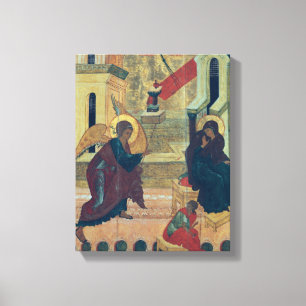 Icon depicting the Annunciation Canvas Print
