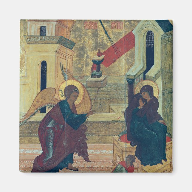 Icon depicting the Annunciation Magnet (Front)
