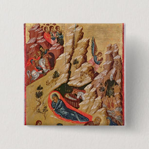 Icon depicting the Nativity 15 Cm Square Badge
