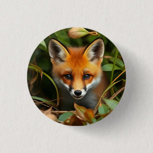 Icon: fox 3 cm round badge