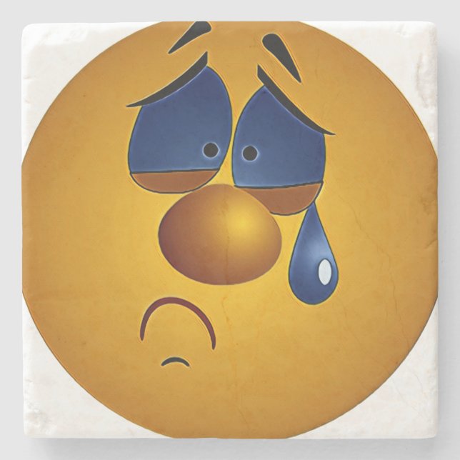icon - I'm crying - Stone Coaster (Front)