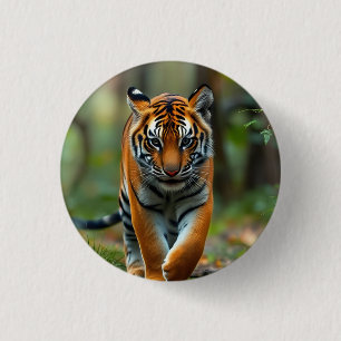 Icon: Indian Tiger 3 Cm Round Badge