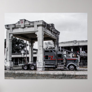 Icon Kenworth W900L Fleenor Bros. Poster