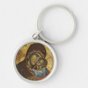 Icon known as the 'Virgin of Tsar Dushan', c.1350 Key Ring