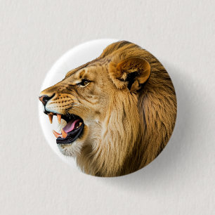 Icon: lion 3 cm round badge