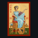 Icon of Anoia Poster<br><div class="desc">A religious icon of Anoia, the Goddess of Things Stuck In Drawers that I made for my wife, a devoted follower. We keep this icon up in our house, in hopes that Anoia will grant us good fortune when searching for lost keys, tv remotes, things that have rolled under the...</div>