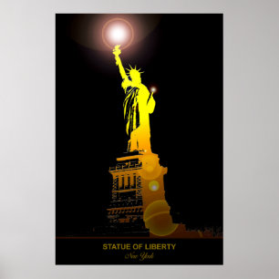 Icon of Freedom: Statue of Liberty Travel Poster