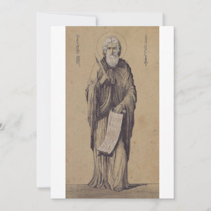 Icon of Saint Elijah the Prophet Holy Art Holiday Card
