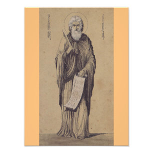 Icon of Saint Elijah the Prophet Holy Art Photo Print