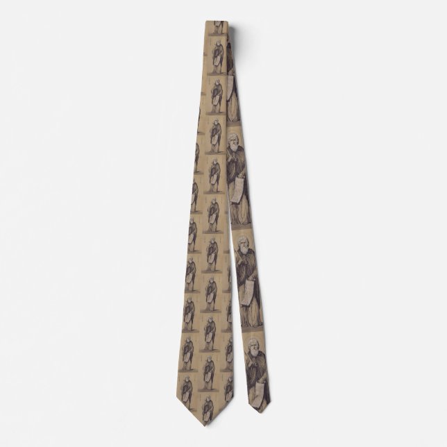 Icon of Saint Elijah the Prophet Holy Art Tie (Front)