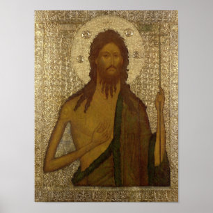 Icon of St. John the Forerunner Poster