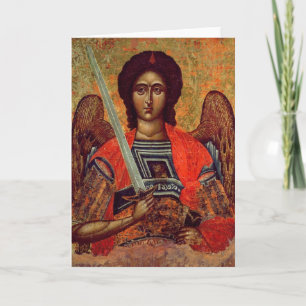 Icon of the Angel Michael, Greek, 18th century Card