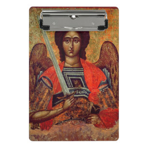 Icon of the Angel Michael, Greek, 18th century Mini Clipboard