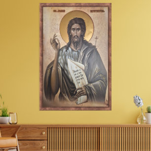 Icon of the Saint John Canvas Print