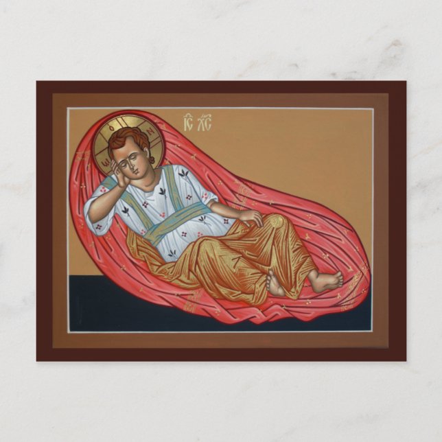 Icon of the Unsleeping Eye Prayer Card (Front)