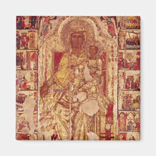 Icon of the Virgin and Child, c.1300 Magnet