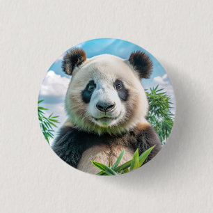Icon: panda 3 cm round badge