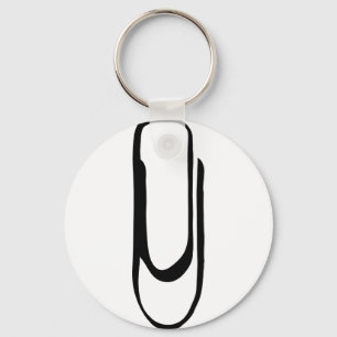 icon paper clip key ring
