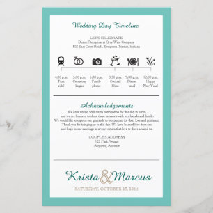 Icon TImeline Wedding Program