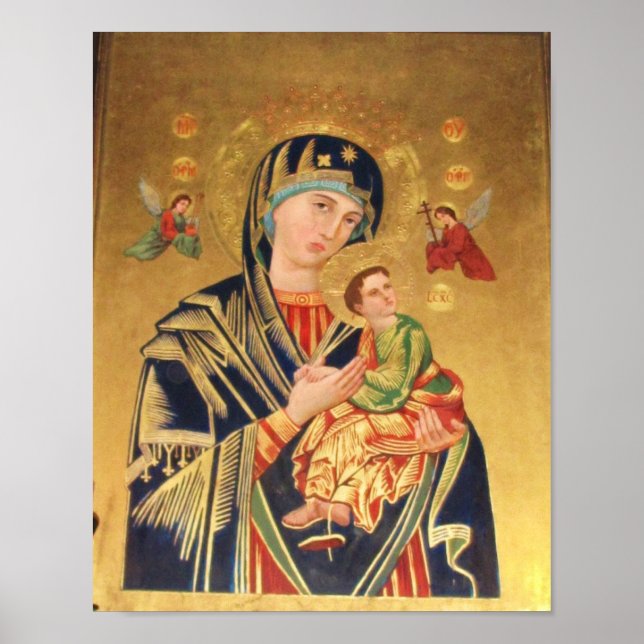 ICON - Virgin and Baby Jesus and angels POSTER (Front)