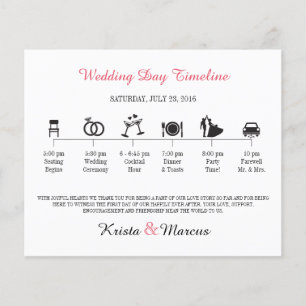 Icon Wedding Timeline Program