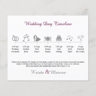 Icon Wedding Timeline Program