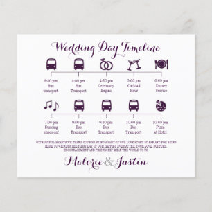 Icon Wedding Timeline Program