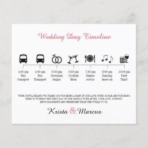 Icon Wedding Timeline Program