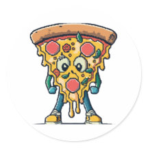 icône souriante pizza mignonne 