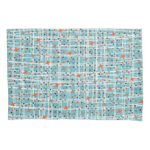 Iconic 1950's Atomic Starburst Retro Design Pillowcase