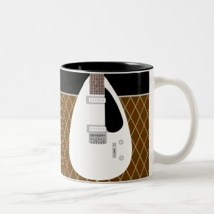 Iconic 60s Teardrop electric guitar Two-Tone Coffee Mug