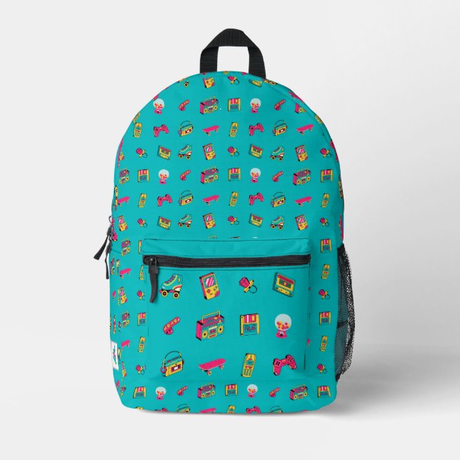 Iconic 90's - Retro fun for big kids  Printed Backpack (Front)
