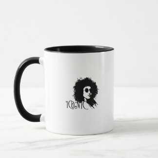 ICONIC Afro Woman Retro Portrait – Bold Black Girl Mug