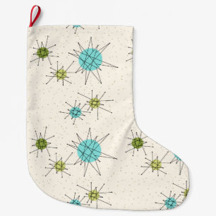Iconic Atomic Starbursts Christmas Stocking