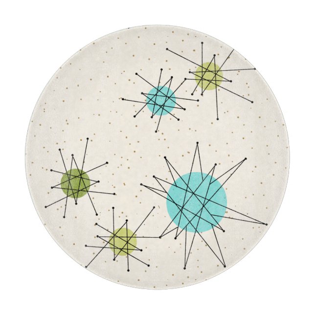 Iconic Atomic Starbursts Cutting Board (Front)