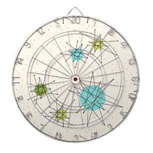 Iconic Atomic Starbursts Dart Board