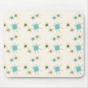 Iconic Atomic Starbursts Mousepad