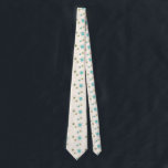 Iconic Atomic Starbursts Neck Tie<br><div class="desc">This Iconic Atomic Starbursts Neck Tie pattern features iconic atomic starbursts. That’s right! The old school, cream coloured background with gold speckles is the perfect backdrop for the vibrant turquoise, soothing celery, and kitschy pear green coloured circles. The spots of colour are sporadically placed in various sizes with overlaying black...</div>