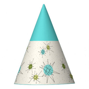 Iconic Atomic Starbursts Party Hat