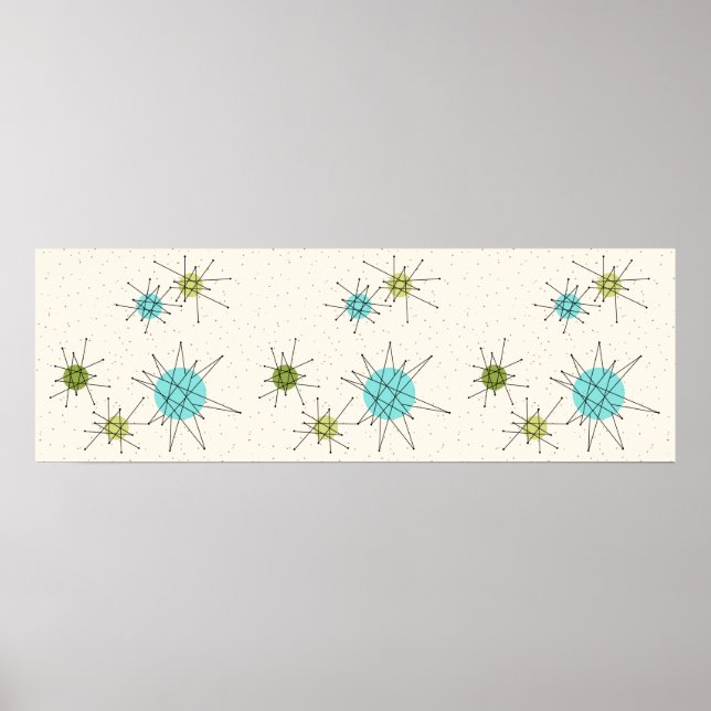 Iconic Atomic Starbursts Poster (Front)