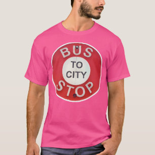 Iconic Barbados Bus Stop Sign T-Shirt