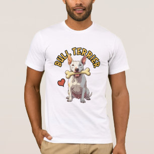 Iconic Bull Terrier Portrait T-Shirt - Bully Art