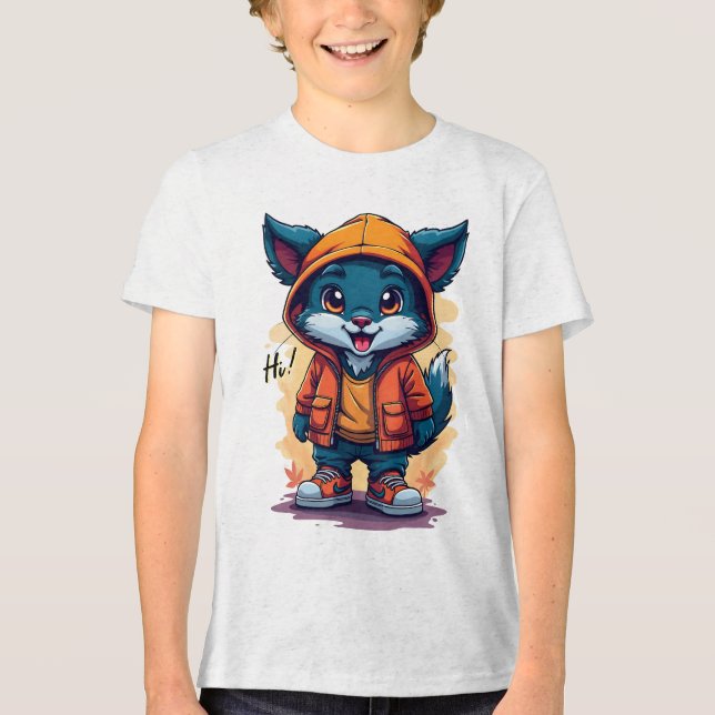 iconic characters Tri-Blend shirt (Front)