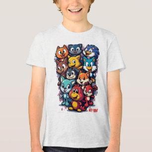 iconic characters Tri-Blend shirt