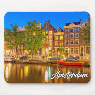 Iconic City Of Amsterdam, Netherlands Mouse Mat