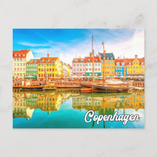 Iconic City Of Copenhagen, Denmark Postcard