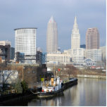Iconic Cleveland River View  Standing Photo Sculpture<br><div class="desc">Want to have the classic Cleveland view,  no matter where you are? 3 D photo sculpture of Cleveland,  Ohio classic view from the river (with tugboat) ,  makes a fun conversation piece iin home or office! Lighthouse sculptures (winter and summer) also available here.</div>