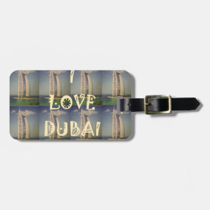 Iconic Dubai: "I Love Dubai" Vector Graphic design Luggage Tag