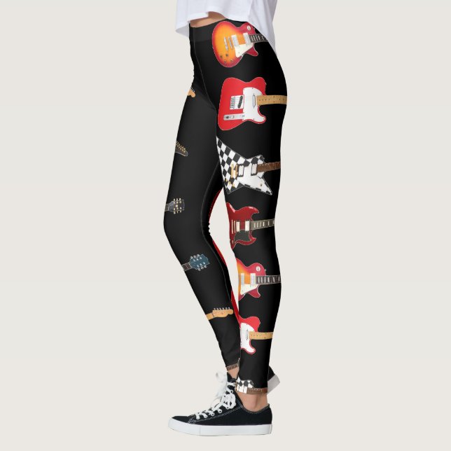 ICONIC ELECTRIC GUITARS LEGGINGS (Left)